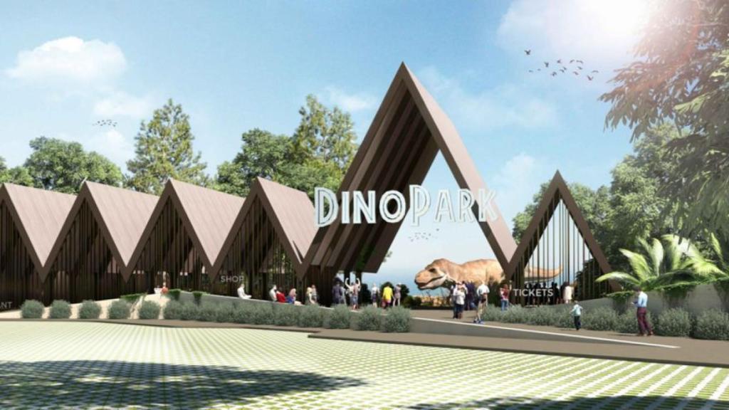 Las representaciones del posible parque de dinosaurios son increíbles.