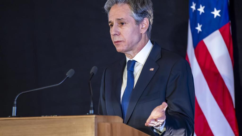 El secretario de Estados de EEUU, Antony Blinken, en una rueda de prensa.