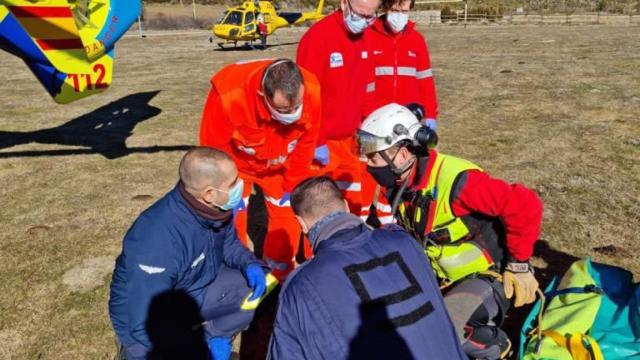 Evacuados dos escaladores tras sufrir una caída ascendiendo el Pico Curavacas en Palencia