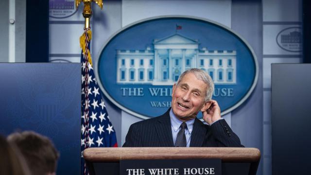 Anthony Fauci en la Casa Blanca.