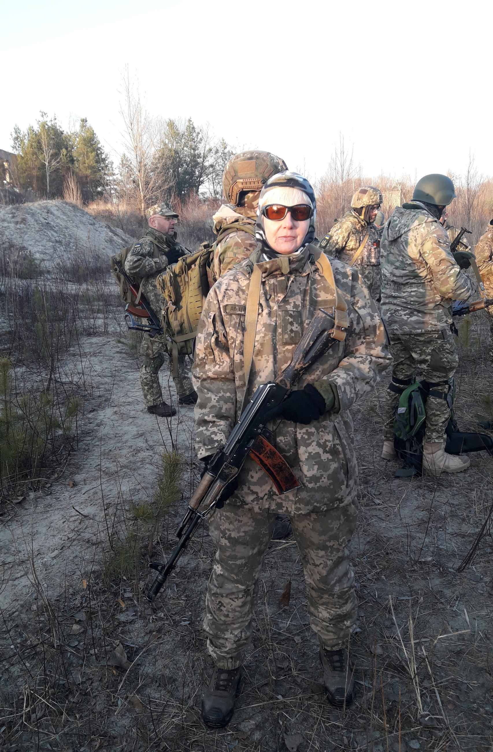 Iryna Yosypenko forma parte de la Guardia Nacional de Ucrania.