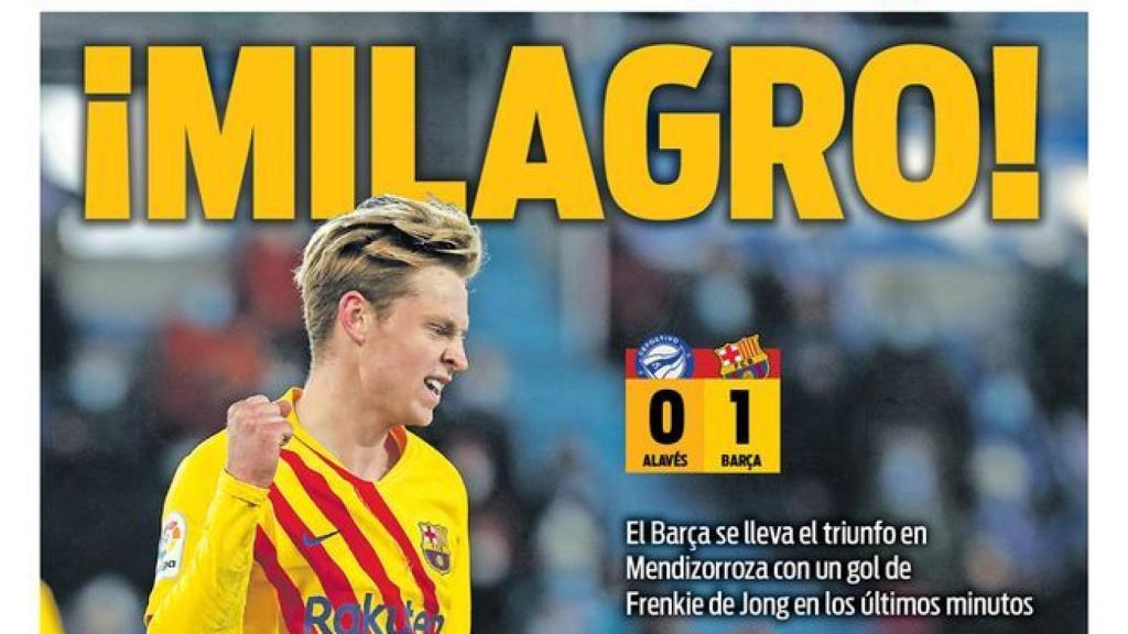 La portada del diario SPORT (24/01/2022)