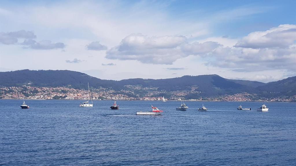 Barcos de la flota artesanal gallega.