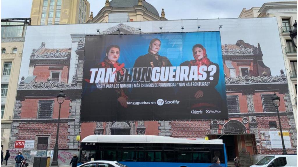 Publicidad de Tanxugueiras de la mano de Spotify.