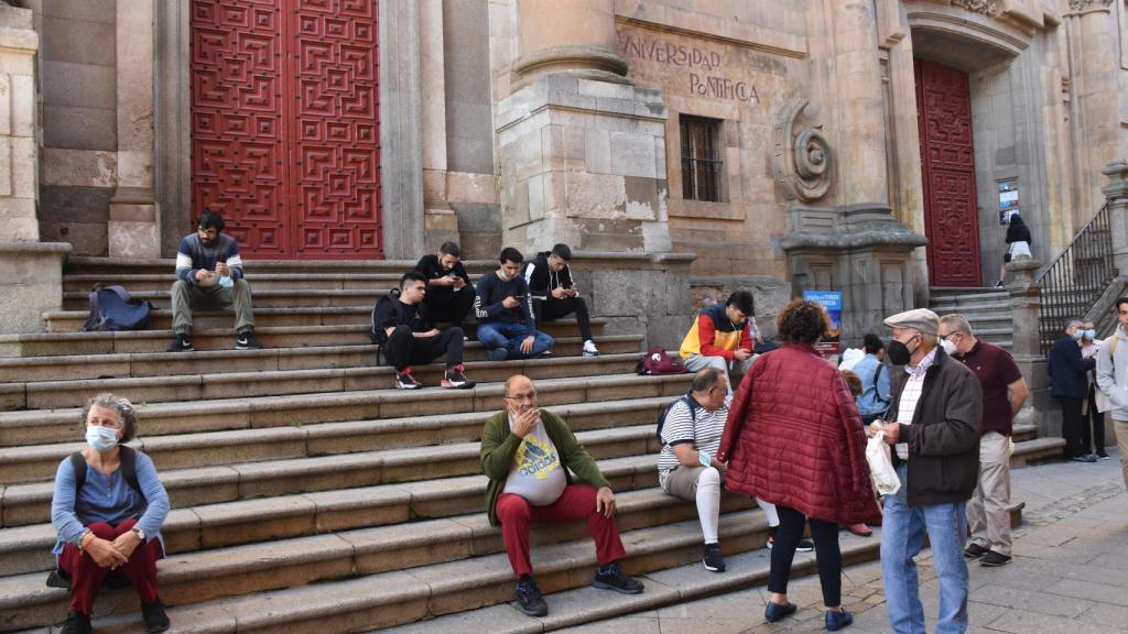 Turistas en Salamanca