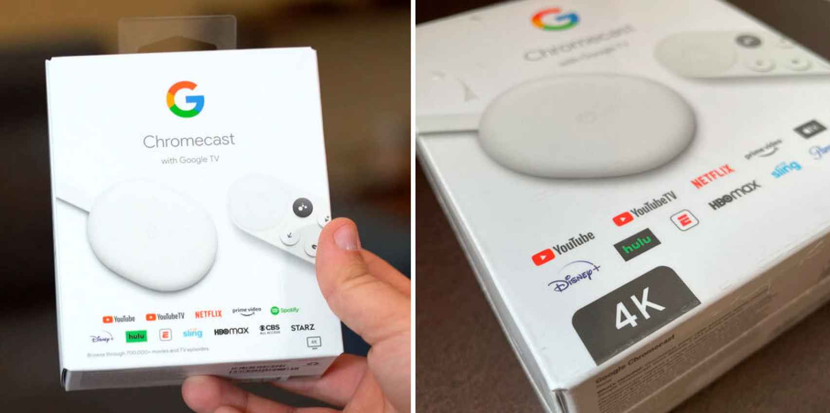 Chromecast con Google TV: caja antigua /caja nueva