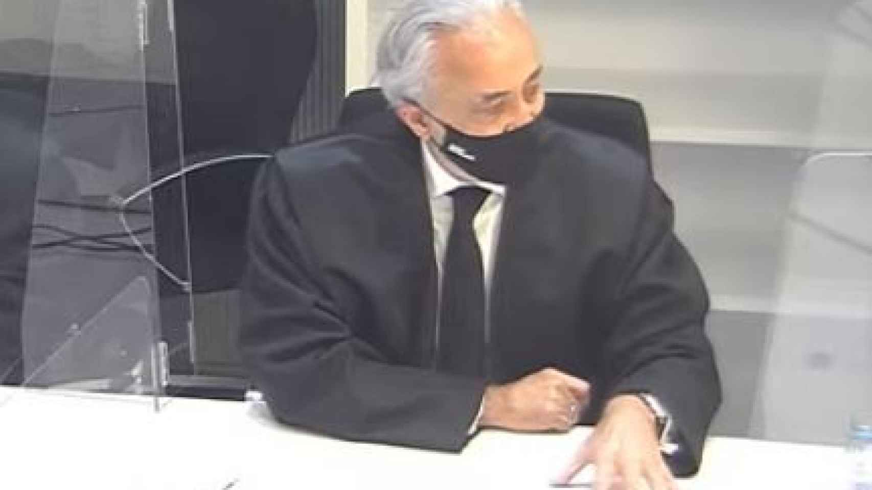 Jesús Santos, durante su intervención final en el juicio./