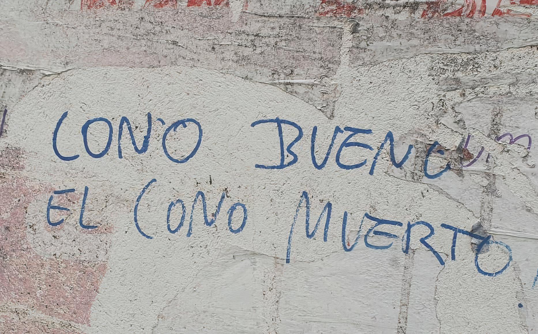 Pintadas aparecidas en las calles de Lugo