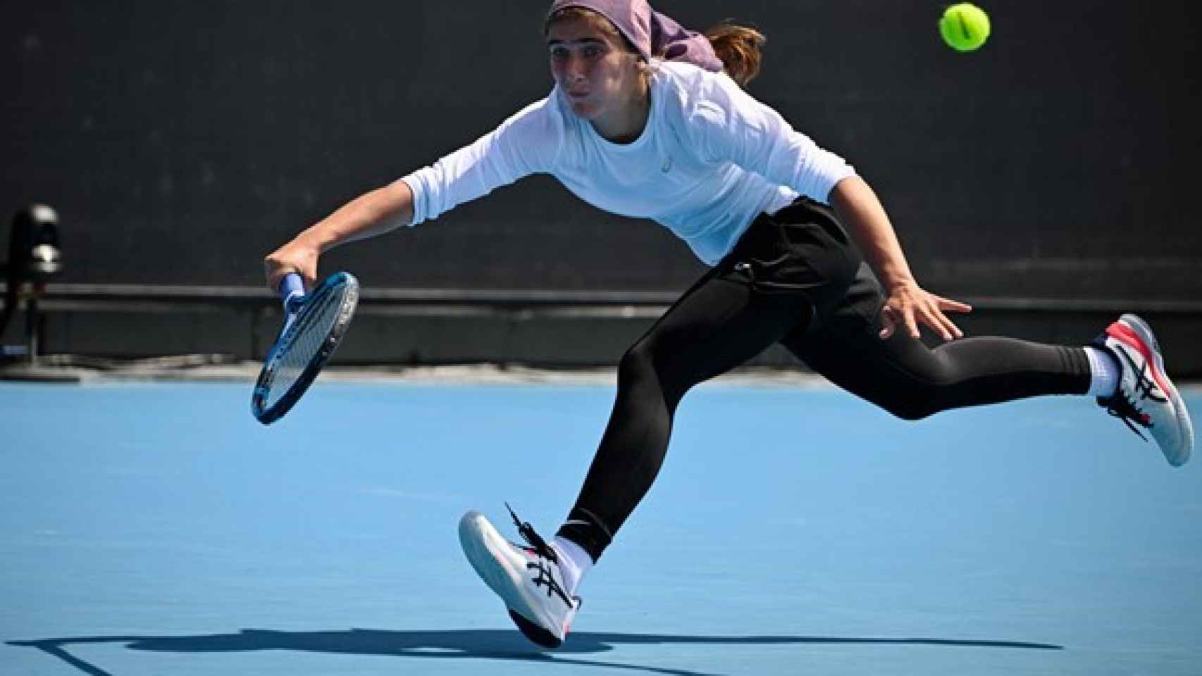 Meshkatolzahra Safi, durante el Open de Australia.