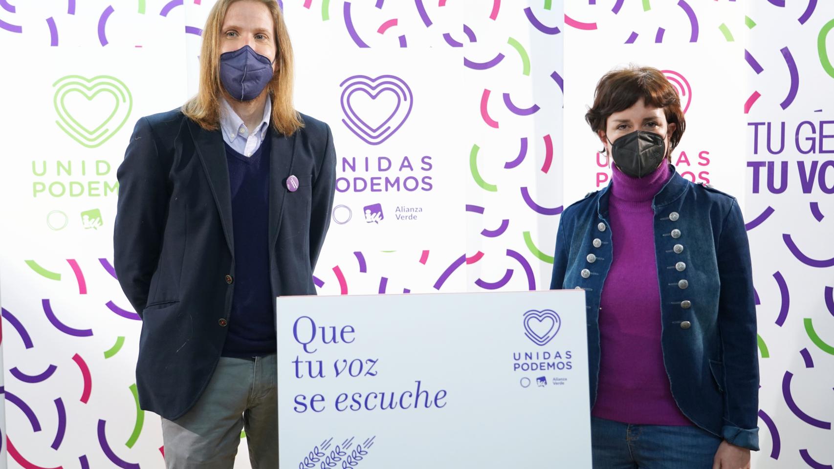 Foto de la presentación del lema de Unidas Podemos / Miriam Chacón ICAL