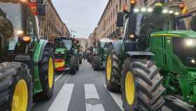 Los tractores salen a la calle./ Foto Asaja Salamanca