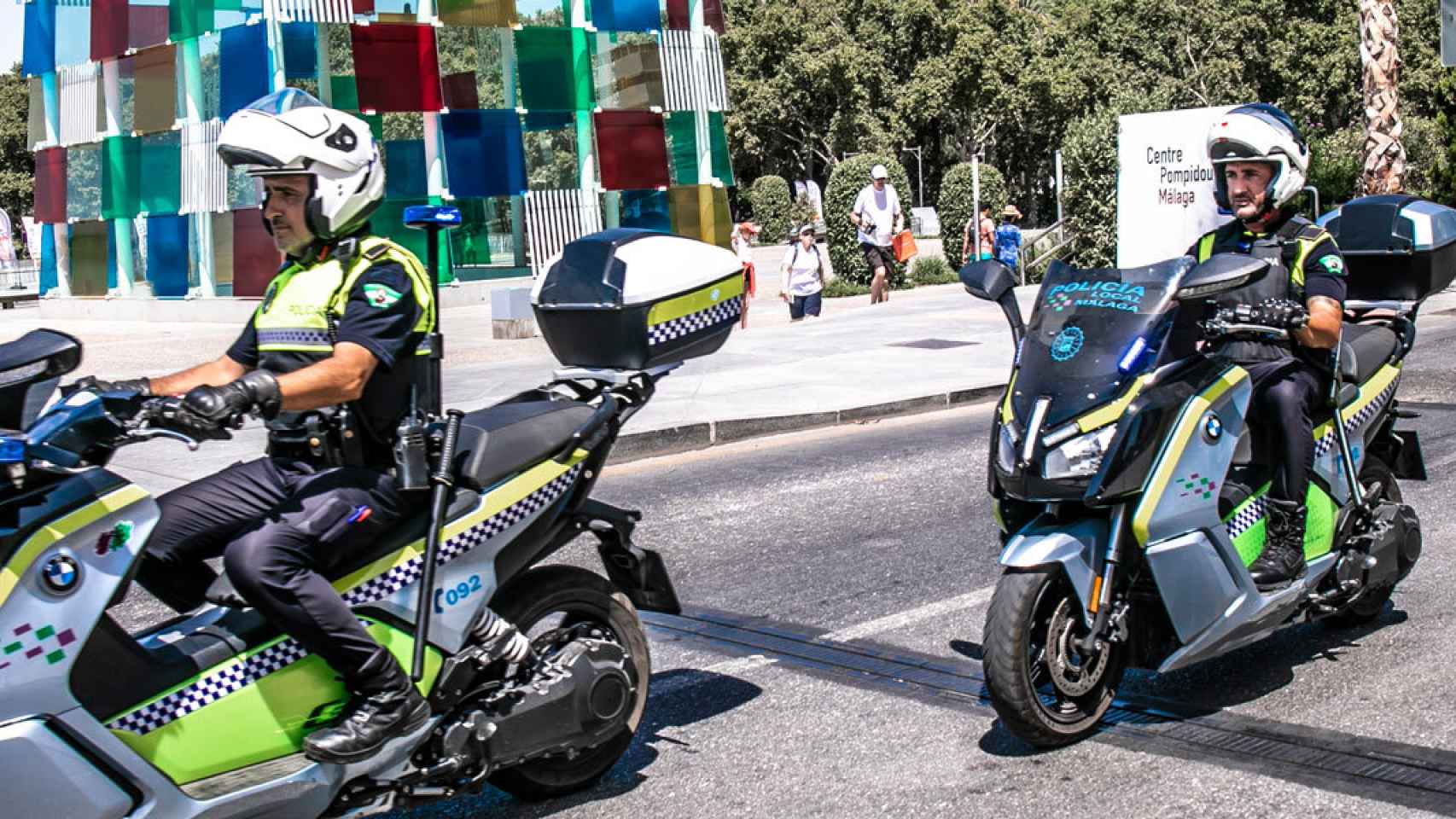 Una imagen de la Policía Local de Málaga.