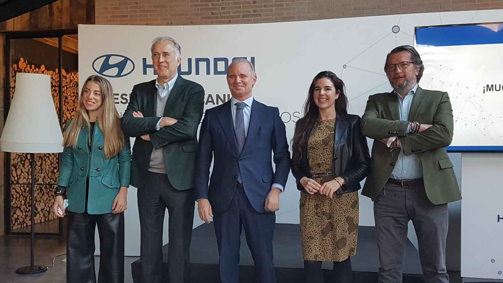 Paula Pastor, Juanjo Martínez Saavedra, Leopoldo Satrústegui, Elena Gris y Santiago de la Rocha, todos ellos de Hyundai España.
