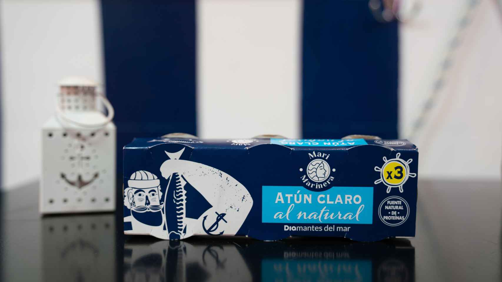 El 'pack' de latas de atún de Diamantes del mar, la marca blanca de conservas de Dia.