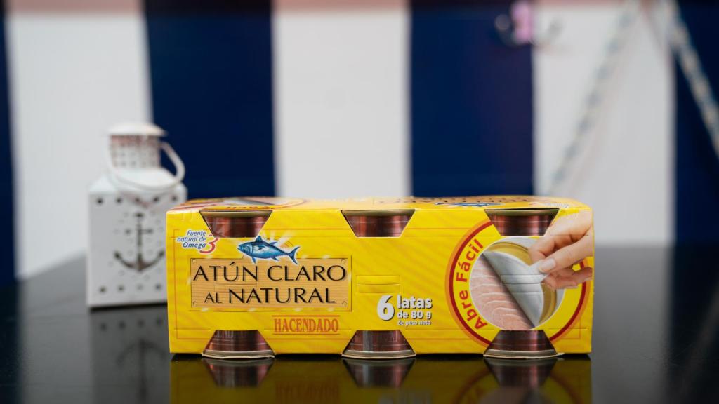 El 'pack' de latas de atún de Hacendado, la marca blanca de Mercadona.