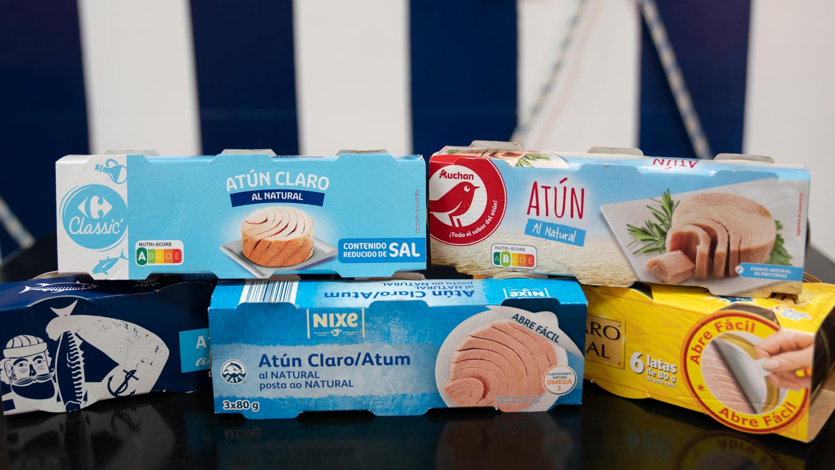 Unas latas de atún.