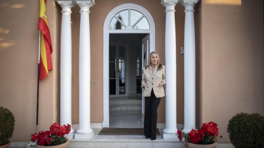 Marina Castaño en su casa.