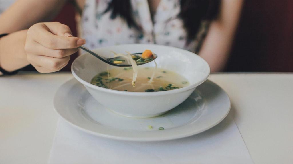 Una receta a base de caldo.