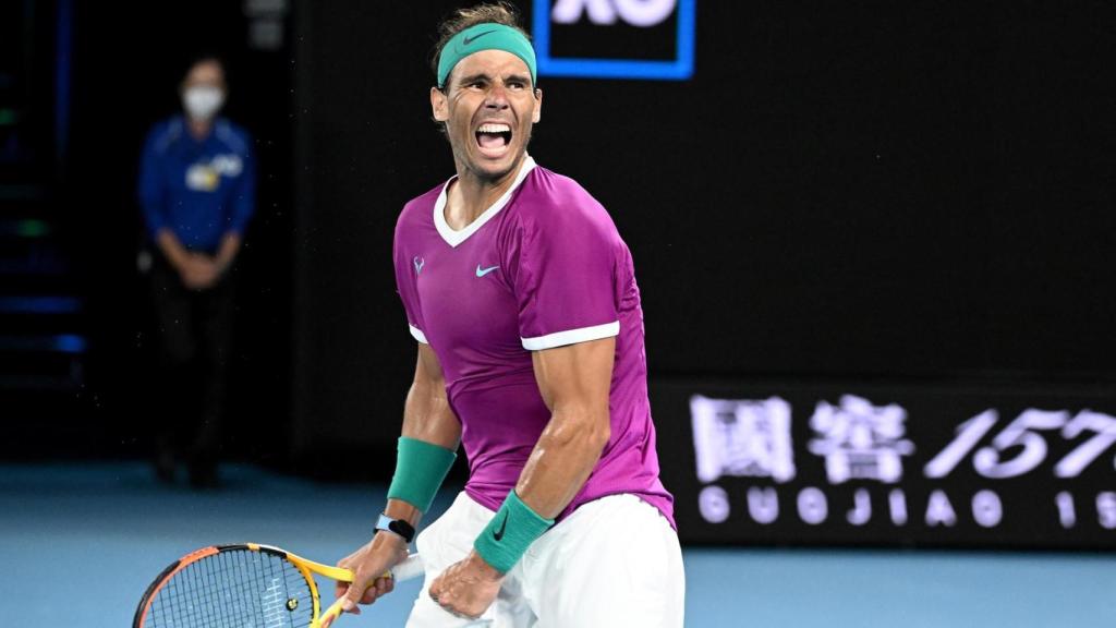 Nadal, durante las semifinales del Abierto de Australia.