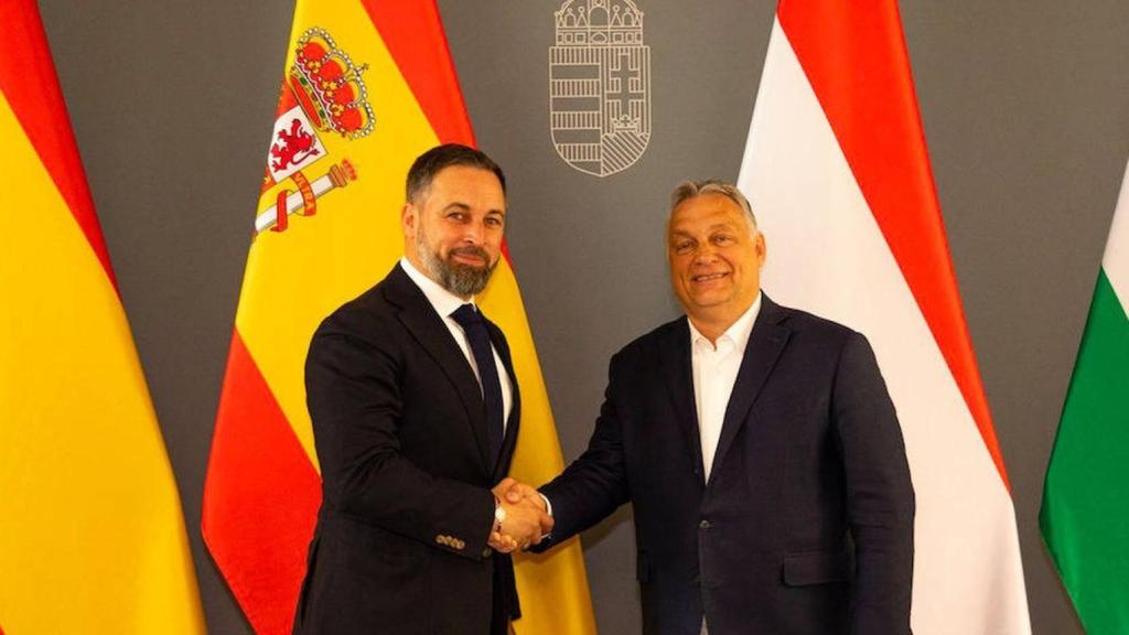 Santiago Abascal y Viktor Orbán, en una reunión reciente celebrada en Hungría.