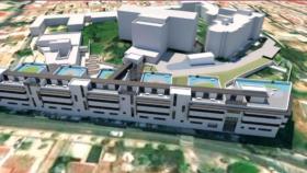 Infografía del proyecto de ampliación del complejo de Hermanas Hospitalarias de Málaga.