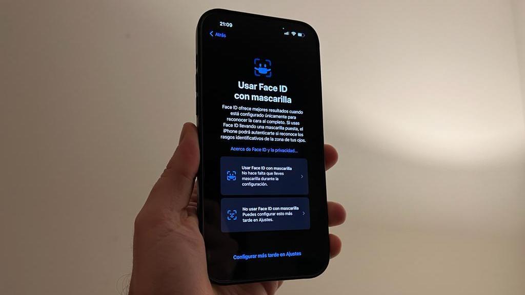 Actualización FaceID en iOS 15.4