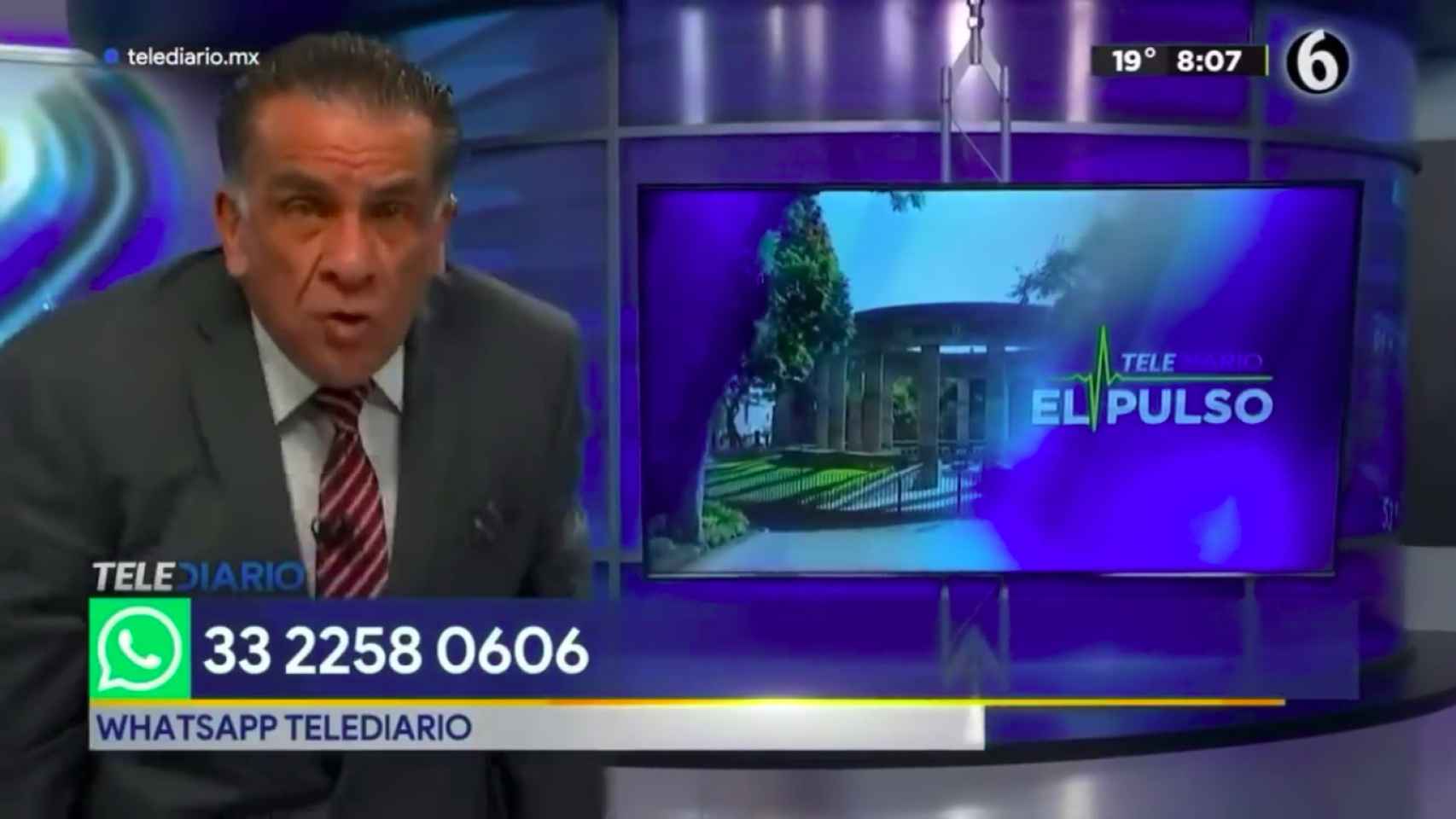 Captura del vídeo del presentador mexicano.