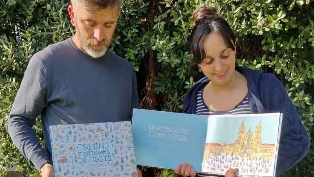 Noelia y Ramón, autores de ‘Camino Portugués da Costa’.