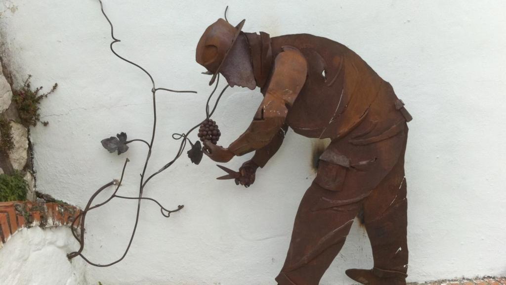 En Atajate ha crecido un museo del mosto al aire libre.