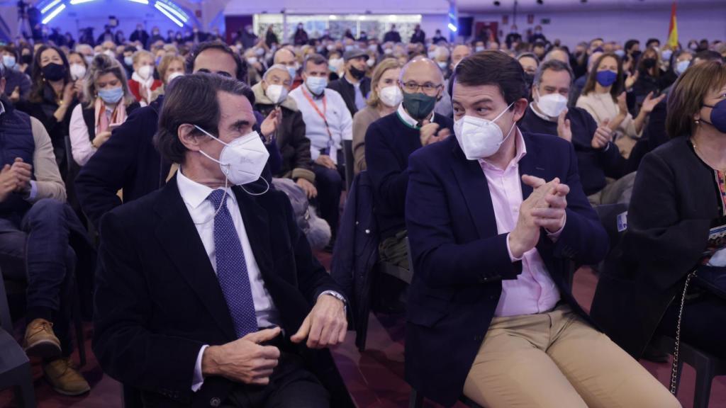 José María Aznar y Alfonso Fernández Mañueco en Valladolid