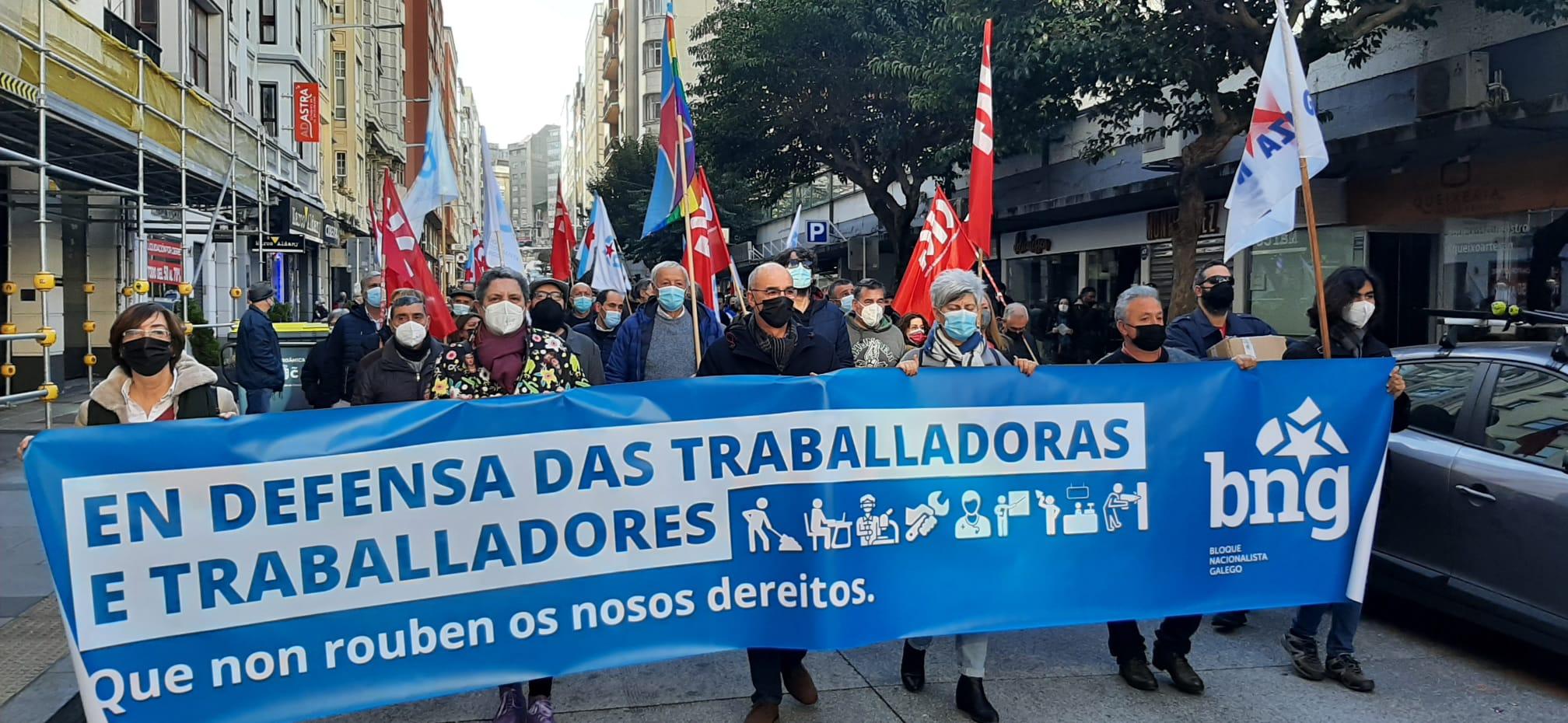 Manifestación del BNG en A Coruña.