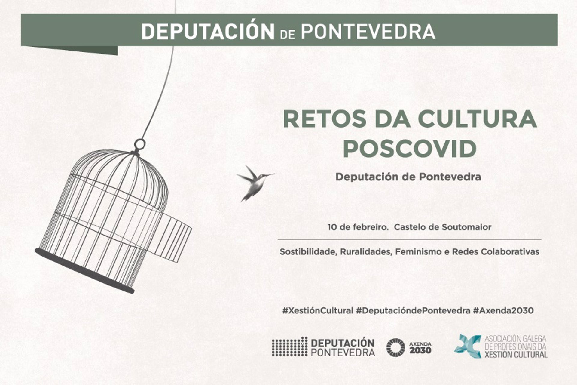 29-01-2022 Cartel de la jornada de debate organizada por la Diputación de Pontevedra
POLITICA 
DIPUTACIÓN DE PONTEVEDRA