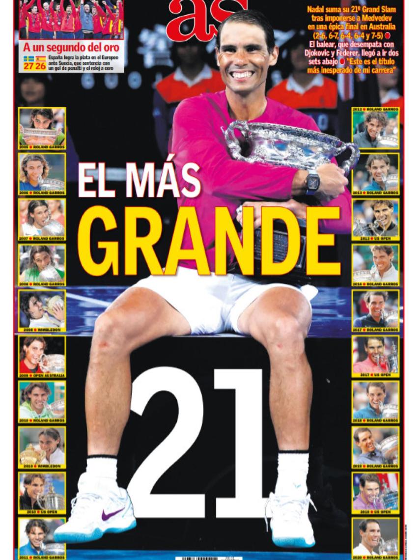 La portada del diario AS (31/01/2022)