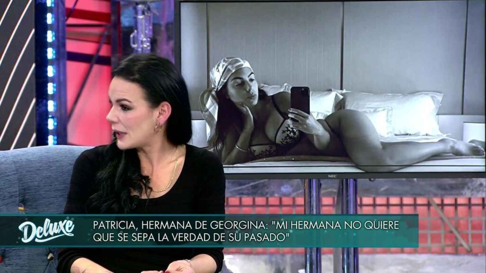 Patricia Rodríguez, la hermana 'secreta' de Georgina, en 'Sábado Deluxe'.