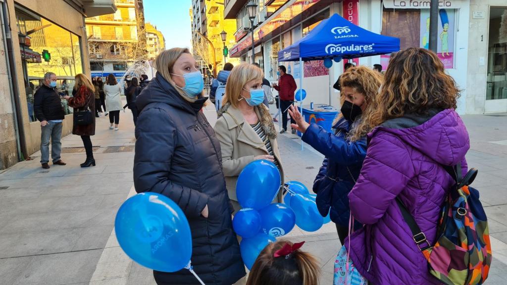 Mesa informativa del PP de Zamora