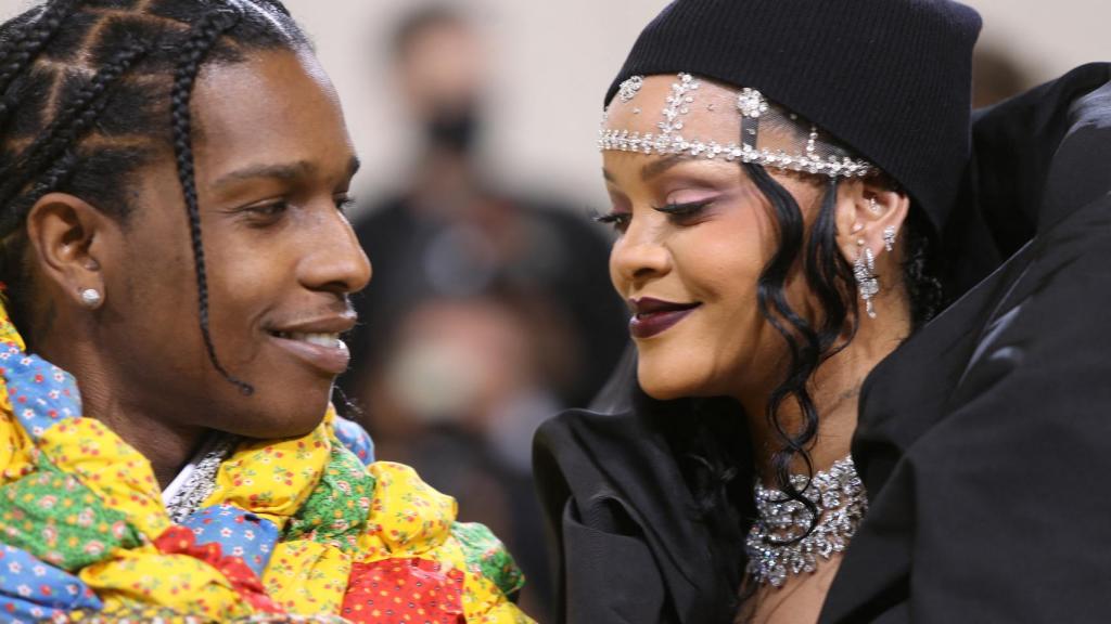 Rihanna and $ Ap Rocky at the MET Gala of 2021.