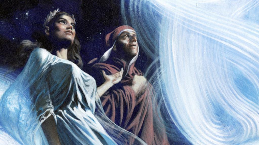 Ilustración de Gabriele Dell'Otto para la portada de 'Paraíso. Divina comedia de Dante Alighieri' (Editorial de la UFV)