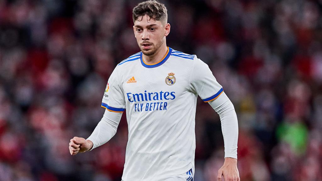 Fede Valverde, en un partido del Real Madrid de la temporada 2021/2022