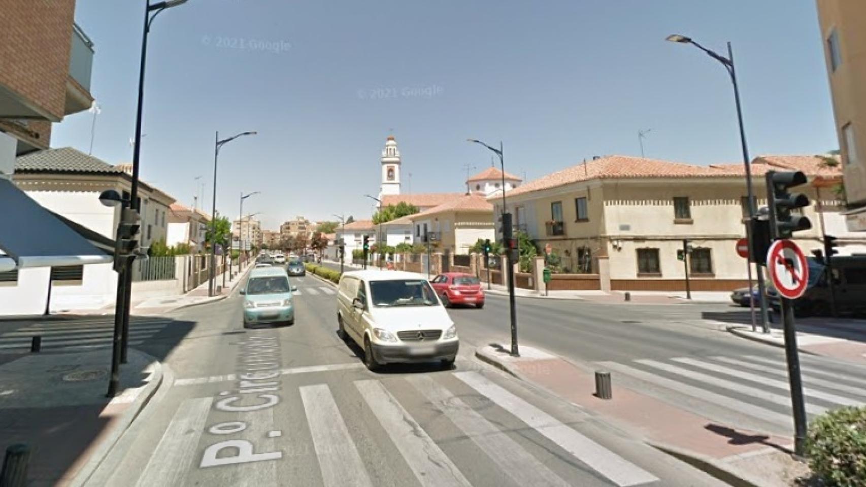 El cruce en el que tuvo lugar el accidente de tráfico. Foto: Google Maps.