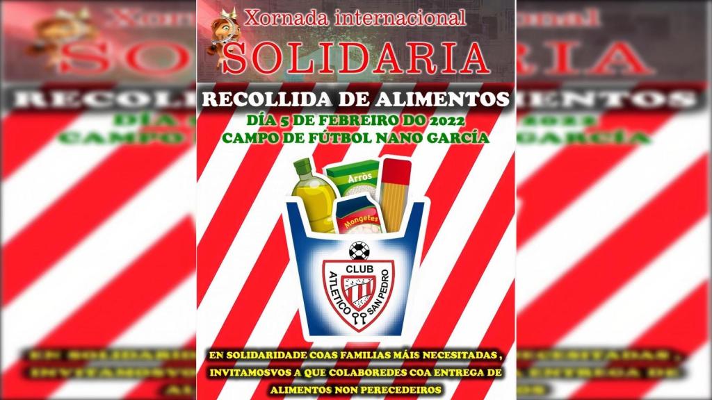 Jornada solidaria organizada por el Atlético San Pedro.