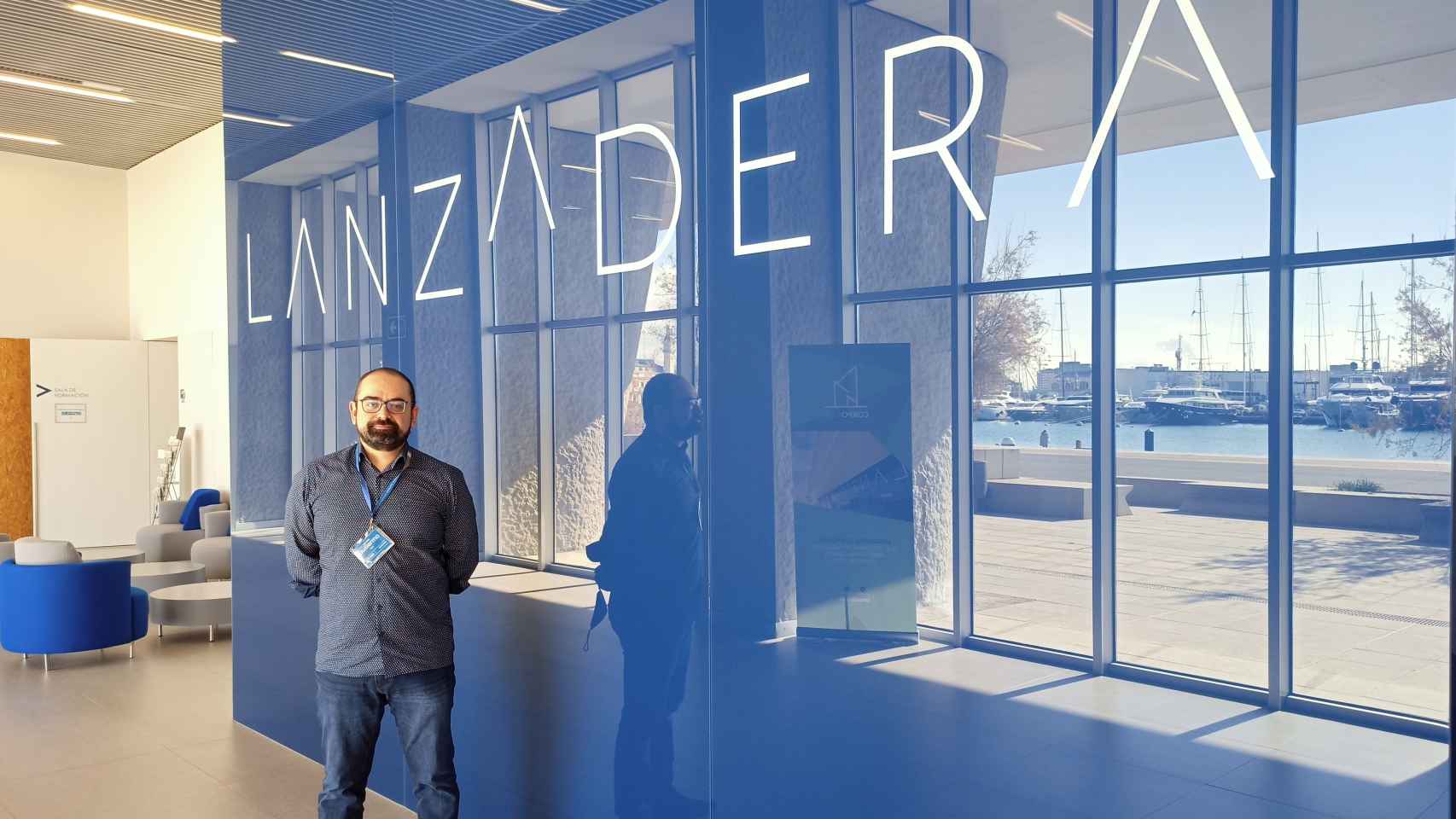 Guillermo Peña, CEO y cofundador de Mindsaic, posa en la aceleradora Lanzadera, en la que ha entrado en la última convocatoria.