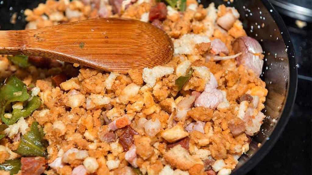 Migas manchegas.