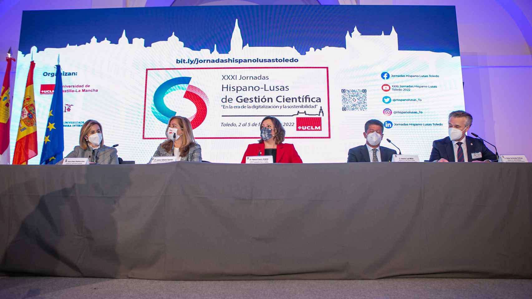 Inauguración de las XXXI Jornadas Hispano-Lusas de Gestión Científica. Foto: Esteban González / JCCM