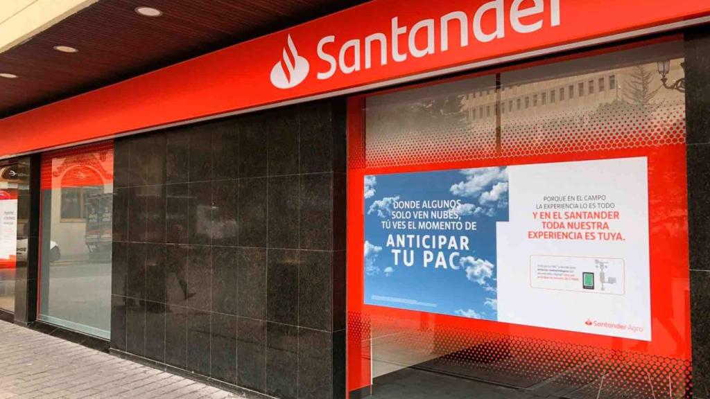 Una oficina de Banco Santander.