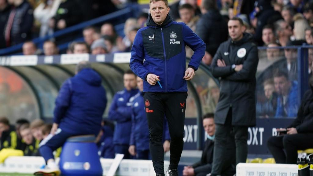 Eddie Howe, durante un partido con el Newcastle.