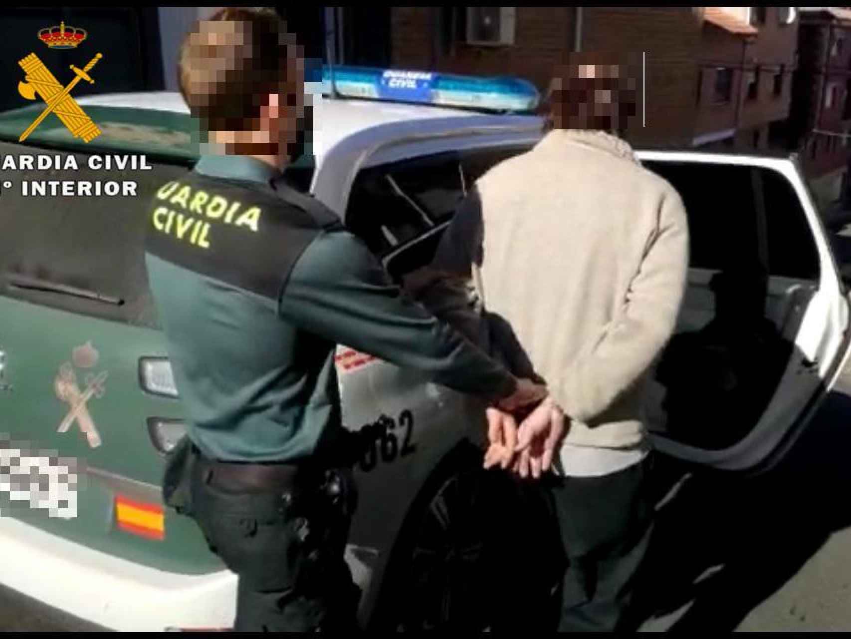 Imagen del detenido facilitada por la Guardia Civil