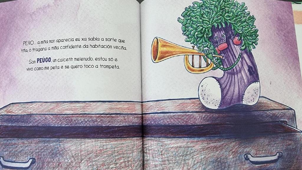 ‘Peúgo, o calcetín melenudo’, el álbum ilustrado de Jessica Rodríguez.