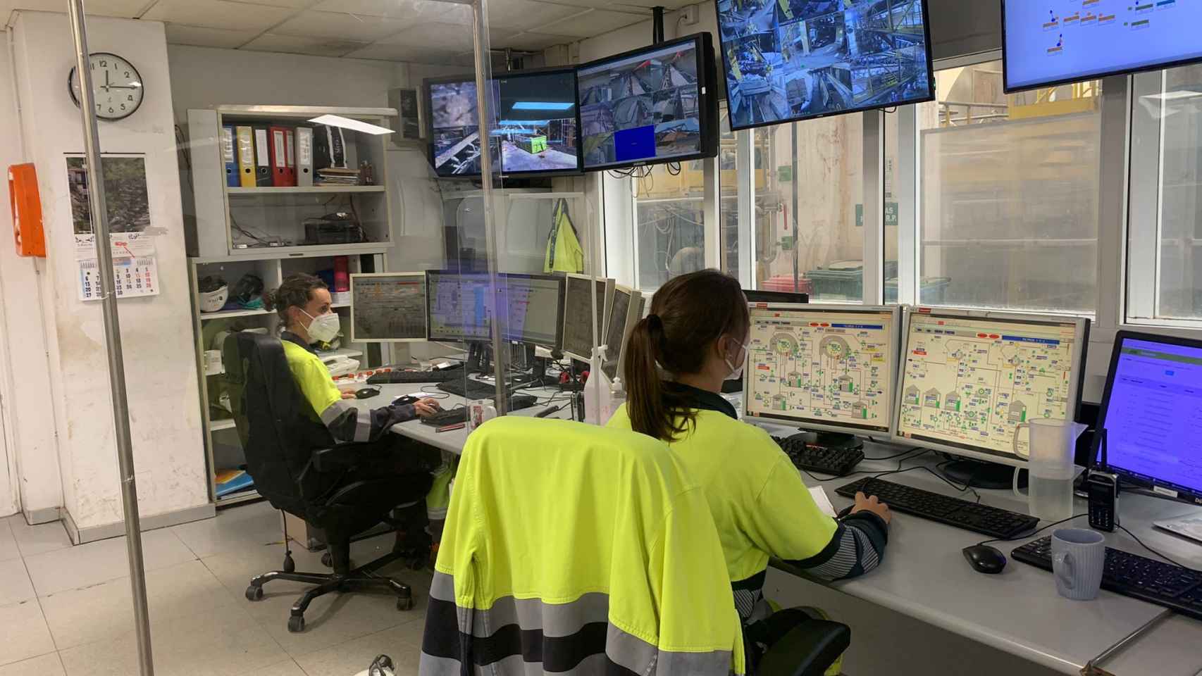 Trabajadoras de Ence.