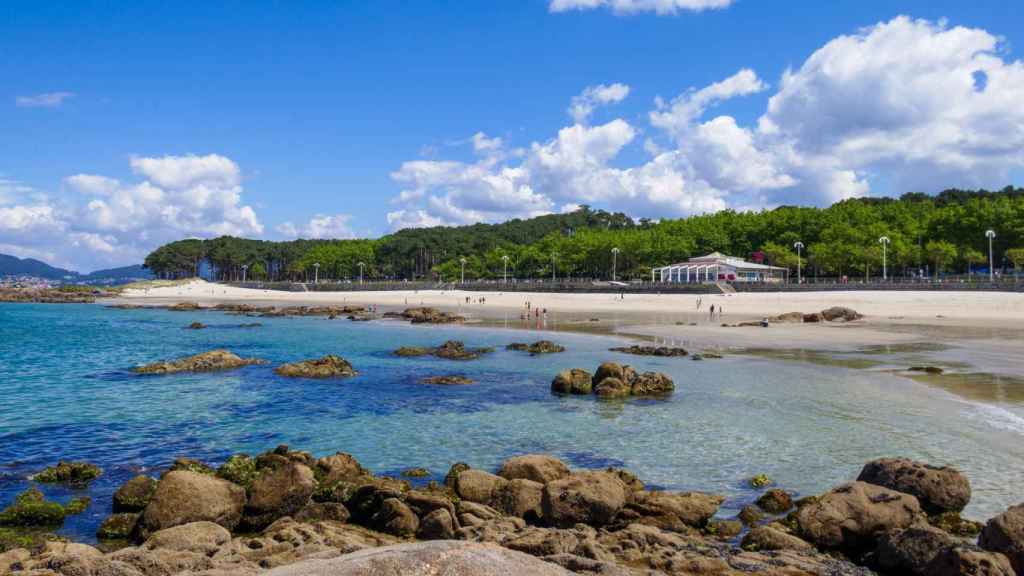 Playa de Samil, en Vigo.