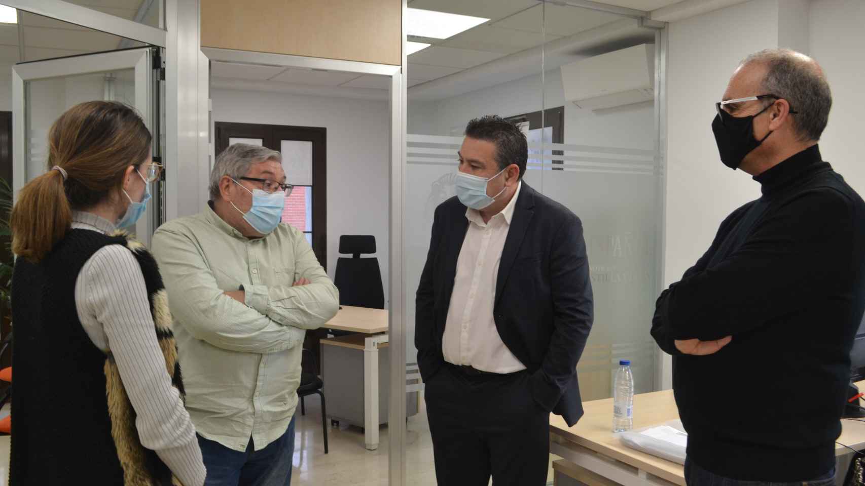 Luis Mariano Santos, en la redacción de EL ESPAÑOL-Noticias de Castilla y León, momentos antes de la entrevista